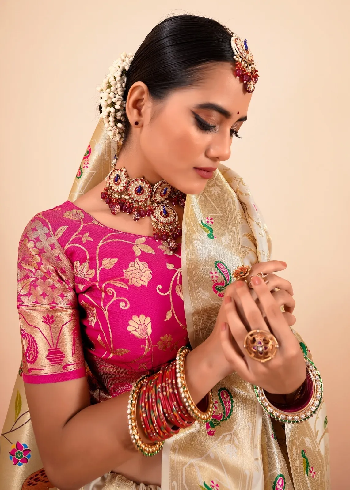 Buy Paithani Silk Saree from SK COLLECTION - Reseller Bazzar